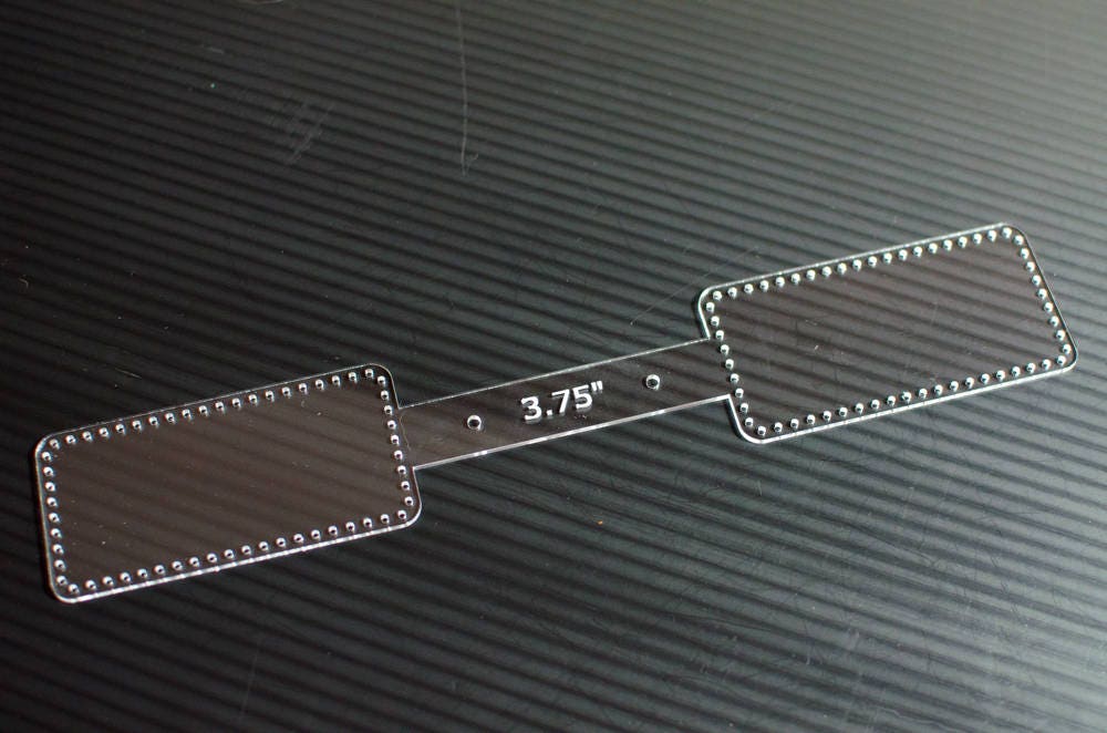 3.75 Luggage Tag Keychain Template