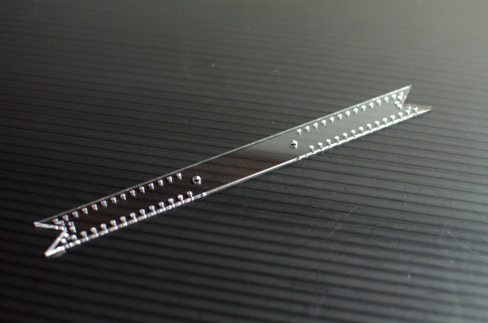 Double Flag Acrylic Keychain Template