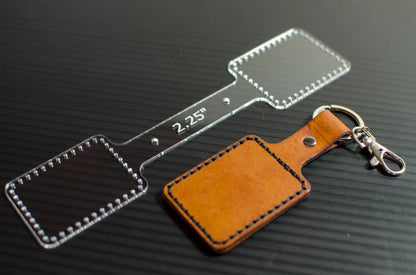 2.25" Leather Keychain Template
