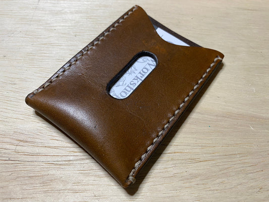 Acrylic Folded Card Wallet w/ Thumb Slide Template