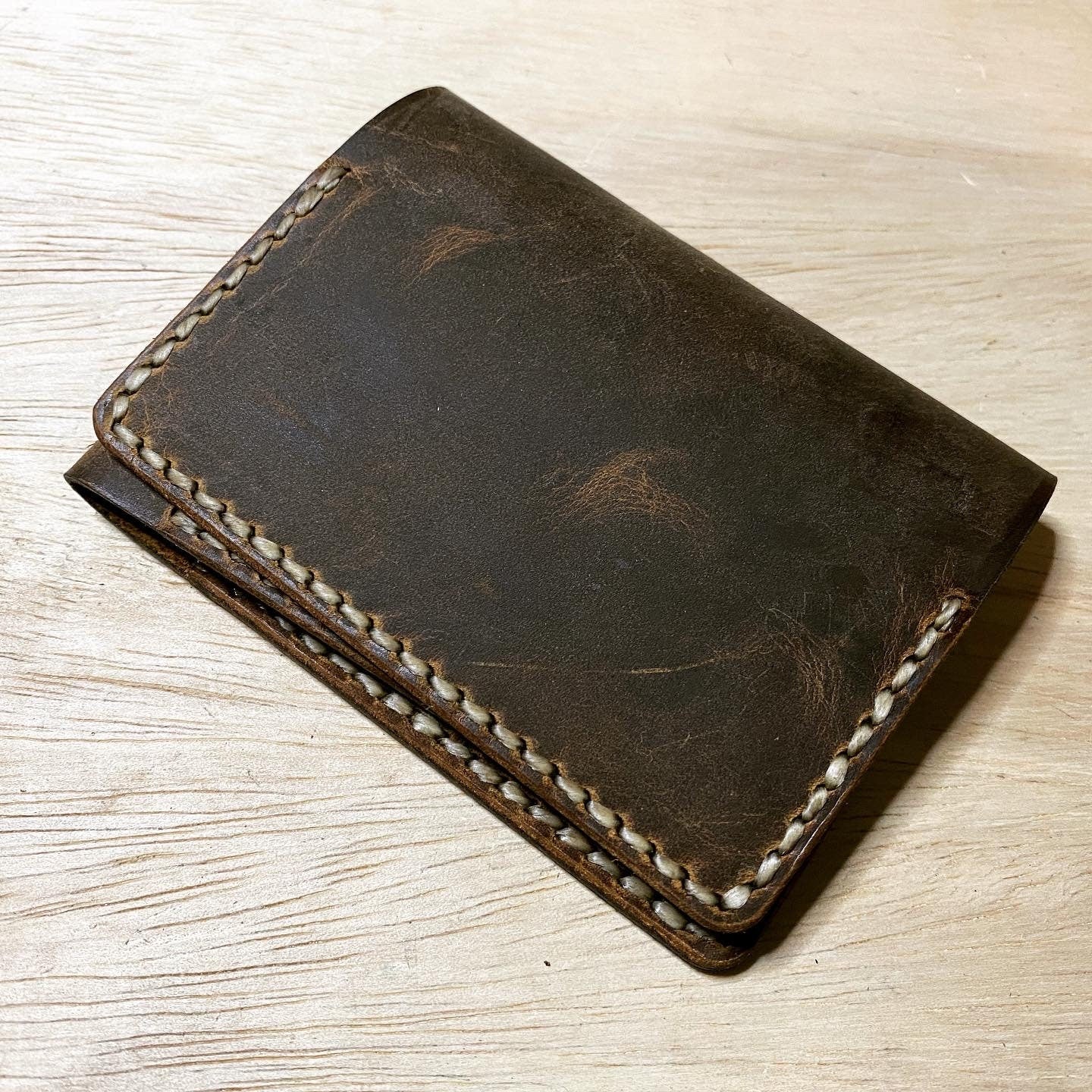 Nomad Leather Tri-fold Minimalist Wallet