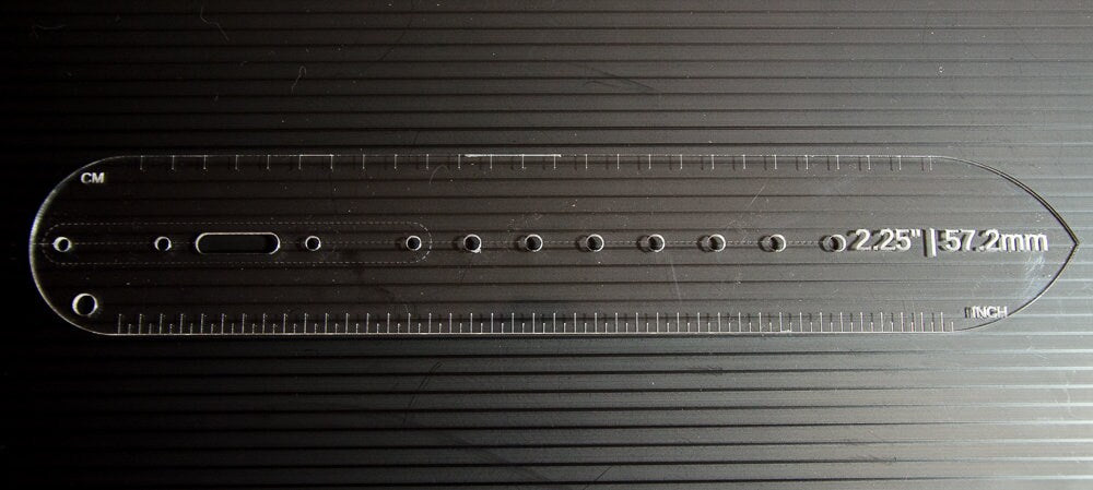 Custom Belt Design Acrylic Template - Singles