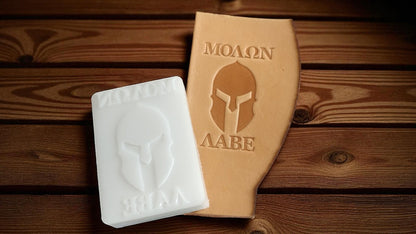 Sparta "Molon Labe" Leather Stamp
