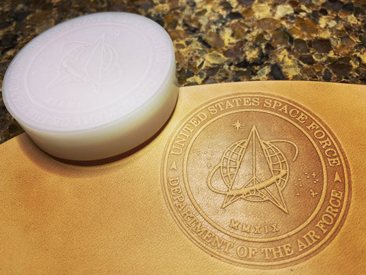 United States Space Force Leather Stamp