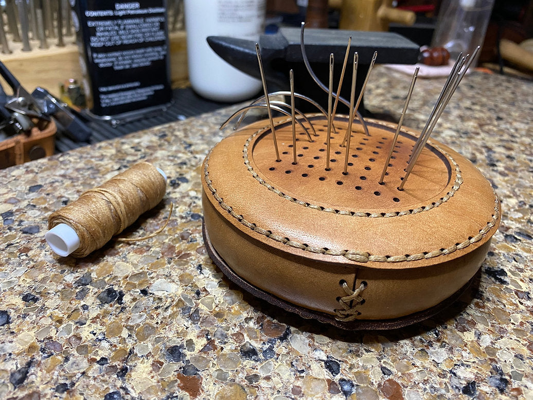 Weighted Leather Pin-Cushion