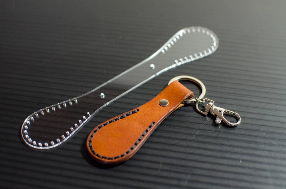 Teardrop Acrylic Keychain Template