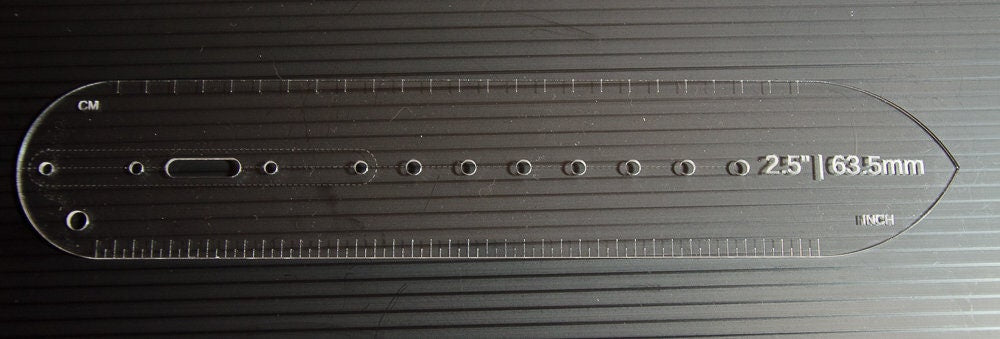 Custom Belt Design Acrylic Template - Singles