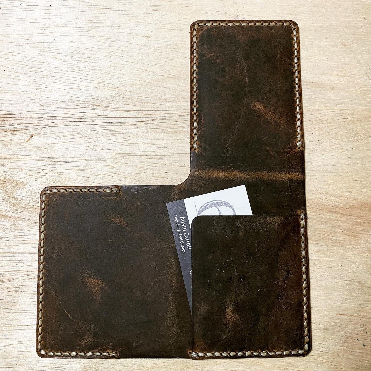 Nomad Leather Tri-fold Minimalist Wallet