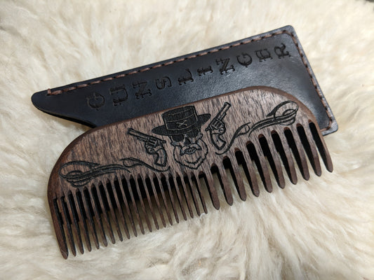 The Gunslinger Beard Comb