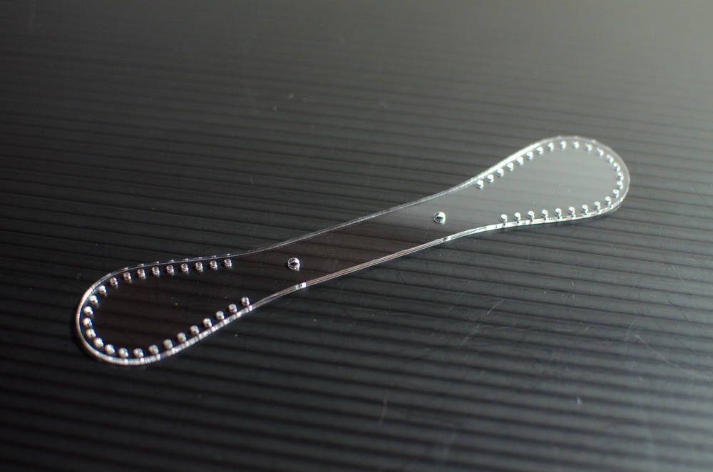 Teardrop Acrylic Keychain Template